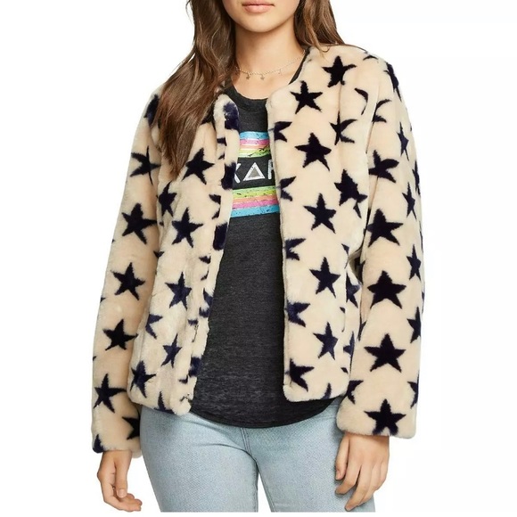 Chaser Jackets & Blazers - Chaser Faux Fur Jacket Star